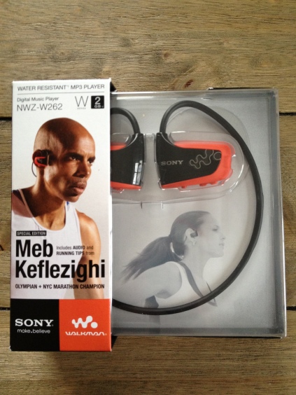 Sony Walkman, Meb keflezighi, MP3 player, iPod, Fun., wireless, hands-free, Sony, Klout, Perk